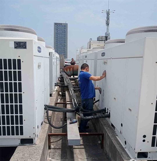 灌南中央空调制热和不制冷系统维修方法